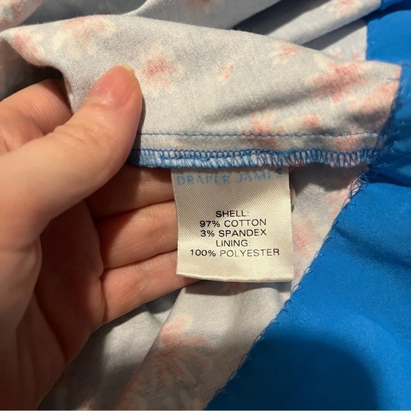 Draper James Blue Floral Dress Size 12 ASO Ginger Zee Good Morning America Celeb - Picture 8 of 10